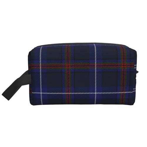 LIXLZH Gestreifte Make-up-Tasche mit Karomuster, Geldbörsen, Zubehör, Organizer, tragbare Reise-Kulturbeutel, Aufbewahrungstasche, Weiß, Einheitsgröße, Weiß, weiß, Einheitsgröße von LIXLZH