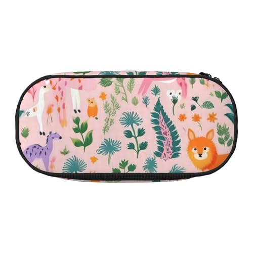 LIXLZH Kleine Größe Corgi Print Unisex Federmäppchen Reise Modische Make-up-Tasche Schreibwaren Toilettenartikel Organizer von LIXLZH