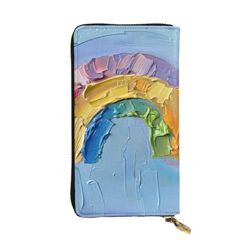 LIXLZH Kleines Portemonnaie mit Regenbogen-Druck, für Damen und Herren, Leder, Münzgeldbörse, Kreditkartenhalter, Organizer, Reißverschluss, Schwarz, Einheitsgröße, Schwarz , Einheitsgröße LIXLZH Kleines Portemonnaie mit Regenbogen-Druck, für Damen und Herren, Leder, Münzgeldbörse, Kreditkartenhalter, Organizer, Reißverschluss, Schwarz, Einheitsgröße, Schwarz , Einheitsgröße von LIXLZH