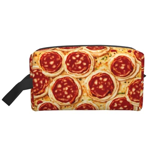 LIXLZH Make-up-Tasche mit 3D-Pfeperoni-Druck, Geldbörse, Zubehör, Organizer, tragbare Reise-Kulturbeutel, Aufbewahrungstasche, Weiß, Einheitsgröße, weiß, Einheitsgröße, weiß, Einheitsgröße von LIXLZH