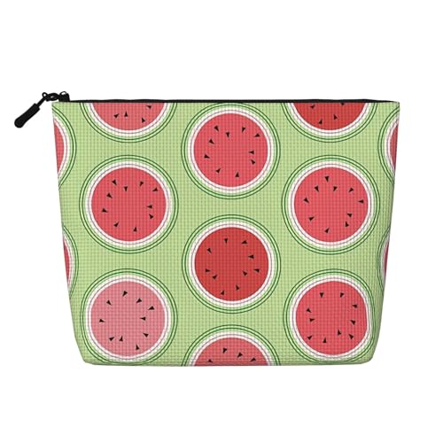 LIXLZH Tragbare Reise-Kosmetiktasche mit Wassermelonen-Motiv, einlagig, Make-up-Organizer mit Reißverschluss, Schwarz, Einheitsgröße, Schwarz, Einheitsgröße, Schwarz , Einheitsgröße LIXLZH Tragbare Reise-Kosmetiktasche mit Wassermelonen-Motiv, einlagig, Make-up-Organizer mit Reißverschluss, Schwarz, Einheitsgröße, Schwarz, Einheitsgröße, Schwarz , Einheitsgröße von LIXLZH