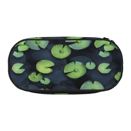 LIXLZH Unisex-Federmäppchen, Motiv: schwarze Lilien, modische Make-up-Tasche, Schreibwaren, Toilettenartikel, Organizer von LIXLZH