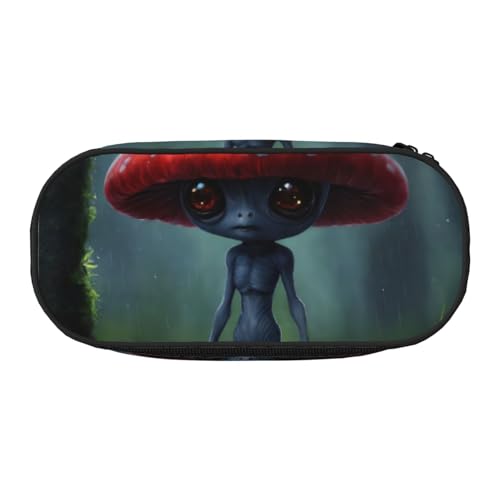 LIXLZH Unisex-Federmäppchen mit Astronauten- und Alien-Druck, modisch, Make-up-Tasche, Schreibwaren, Kulturbeutel von LIXLZH