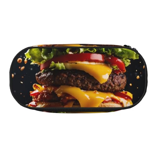 LIXLZH Unisex-Federmäppchen mit Fast-Food-Aufdruck, modische Make-up-Tasche, Schreibwaren, Kulturbeutel LIXLZH Unisex-Federmäppchen mit Fast-Food-Aufdruck, modische Make-up-Tasche, Schreibwaren, Kulturbeutel von LIXLZH