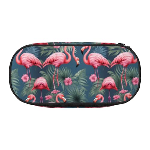LIXLZH - Unisex Federmäppchen mit Flamingo-Druck, modische Make-up-Tasche, Wickel-Organizer von LIXLZH