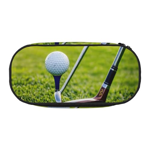 LIXLZH Unisex-Federmäppchen mit Golfplatz-Aufdruck, modische Make-up-Tasche, Schreibwaren, Toilettenartikel-Organizer von LIXLZH