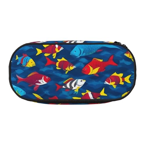 LIXLZH Unisex-Federmäppchen mit Hai-Druck, modisch, Make-up-Tasche, Schreibwaren, Kulturbeutel von LIXLZH