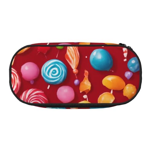 LIXLZH - Unisex Federmäppchen mit Lollipoprint, modische Make-up-Tasche, Kosmetik-Organizer von LIXLZH