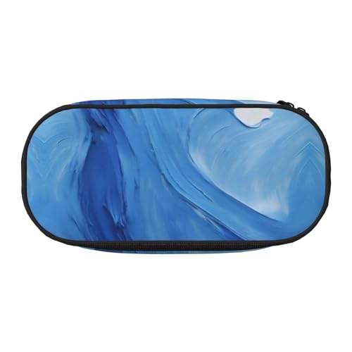 LIXLZH Unisex-Federmäppchen mit Ölfarben-Textur, für Reisen, modische Make-up-Tasche, Schreibwaren, Kulturbeutel, Organizer von LIXLZH