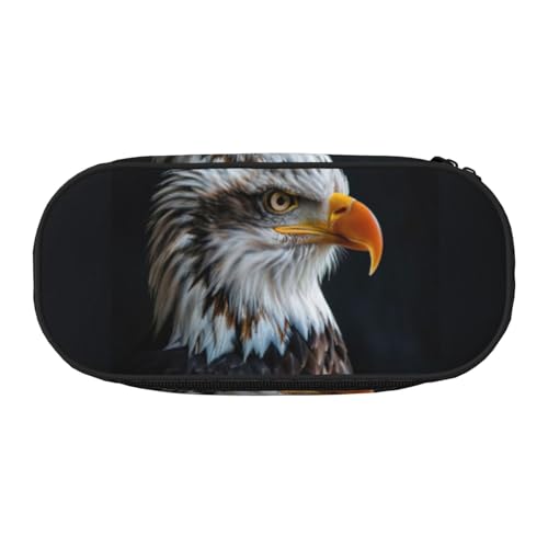 LIXLZH Unisex-Federmäppchen mit Weißkopfseeadler-Druck, modisch, Make-up-Tasche, Schreibwaren, Kulturbeutel von LIXLZH