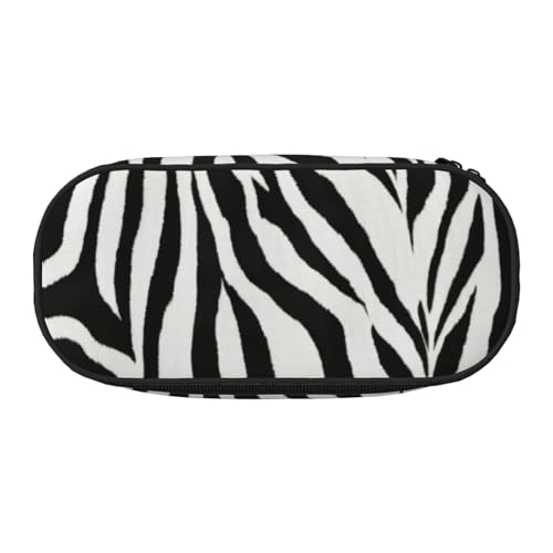 LIXLZH Unisex-Federmäppchen mit Zebra-Druck, modisch, Make-up-Tasche, Schreibwaren, Toilettenartikel-Organizer von LIXLZH
