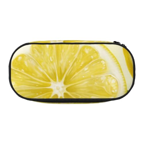 LIXLZH - Unisex-Federmäppchen mit Zitronenmuster, Sommer-Make-up-Tasche, Kosmetik-Organizer von LIXLZH