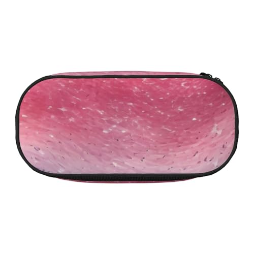 LIXLZH Unisex-Federmäppchen mit blau-rotem und violettem Pastelldruck, Reise-Mode-Make-up-Tasche, Schreibwaren, Toilettenartikel-Organizer von LIXLZH