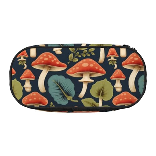 LIXLZH Unisex-Federmäppchen mit magischem Pilz-Druck, modisch, Make-up-Tasche, Schreibwaren, Toilettenartikel-Organizer von LIXLZH