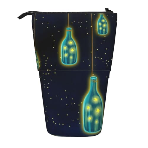Lixlzh Schöne Flasche unter dem Nachthimmel Druck Teleskop-Stifttasche Polyester Stifthalter Schreibwaren Büro Organizer Box, Schwarz, Einheitsgröße, Art-Deco, Schwarz , Einheitsgröße, Art déco Lixlzh Schöne Flasche unter dem Nachthimmel Druck Teleskop-Stifttasche Polyester Stifthalter Schreibwaren Büro Organizer Box, Schwarz, Einheitsgröße, Art-Deco, Schwarz , Einheitsgröße, Art déco von LIXLZH