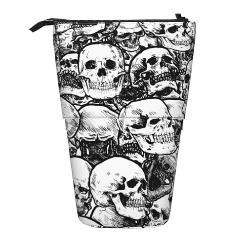 Lixlzh Schwarzes und weißes Totenkopf-Muster, Teleskop-Federmäppchen, Polyester, Stifthalter, Schreibwaren, Büro, Organizer, Box, Schwarz, Einheitsgröße, Art-Deco, Schwarz , Einheitsgröße, Art déco Lixlzh Schwarzes und weißes Totenkopf-Muster, Teleskop-Federmäppchen, Polyester, Stifthalter, Schreibwaren, Büro, Organizer, Box, Schwarz, Einheitsgröße, Art-Deco, Schwarz , Einheitsgröße, Art déco von LIXLZH