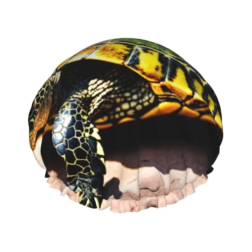 Lord Howe Island Sea Turtle Print Doppellagige Duschhaube Baden Duschhauben Damen Herren Duschhauben Salon Heimgebrauch von LIXLZH