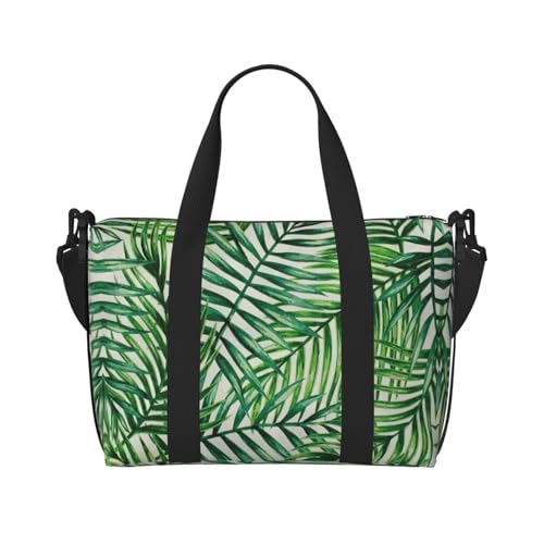 Wochenendtasche mit Bananenblatt-Motiv, für Damen und Herren, Krankenhaus-Tasche, persönliche Reisetasche, Handgepäcktasche, Schwarz, Einheitsgröße, Schwarz, Schwarz , Einheitsgröße von LIXLZH