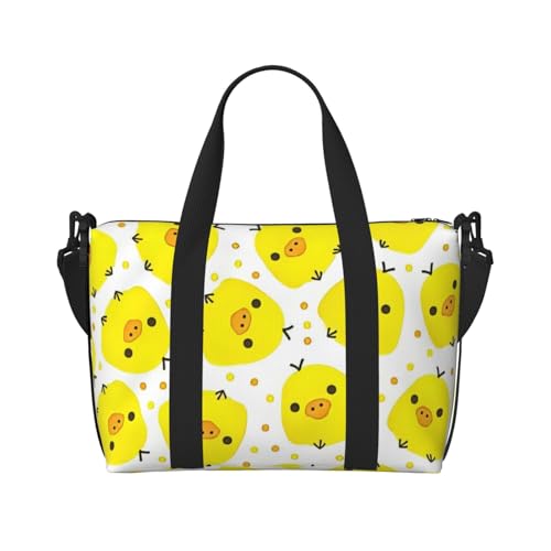 Wochenendtasche mit Hühnermotiv, für Damen und Herren, Krankenhaus-Tasche, persönliche Reisetasche, Handgepäcktasche, Schwarz, Einheitsgröße, Schwarz, Schwarz , Einheitsgröße Wochenendtasche mit Hühnermotiv, für Damen und Herren, Krankenhaus-Tasche, persönliche Reisetasche, Handgepäcktasche, Schwarz, Einheitsgröße, Schwarz, Schwarz , Einheitsgröße von LIXLZH