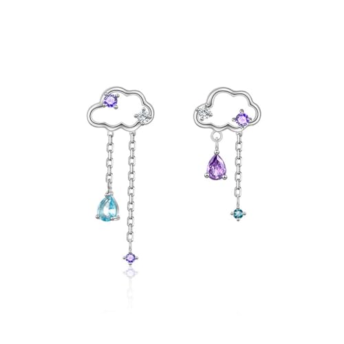 LIXSAZSE 1 Paar Romantische Frauen Strass Ohrringe Tragbare Hochzeit Bankett Mädchen Einfaches Design Ohrstecker Schmuck von LIXSAZSE