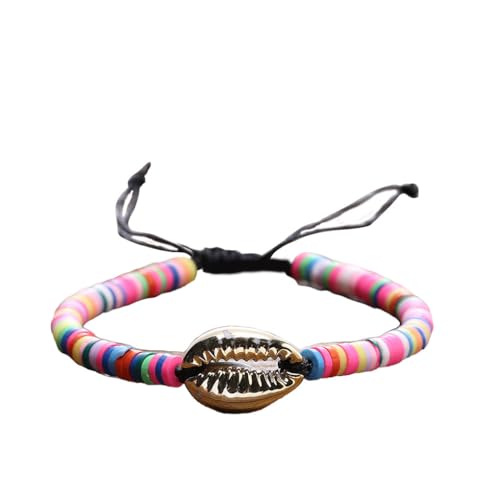 LIXSAZSE 1 Set Geflochtene Armbänder Wave Shell Armband Exotische Atmosphäre Valentinstag Handgefertigte Schmucksets für das tägliche Kleid, Buntes Gold LIXSAZSE 1 Set Geflochtene Armbänder Wave Shell Armband Exotische Atmosphäre Valentinstag Handgefertigte Schmucksets für das tägliche Kleid, Buntes Gold von LIXSAZSE