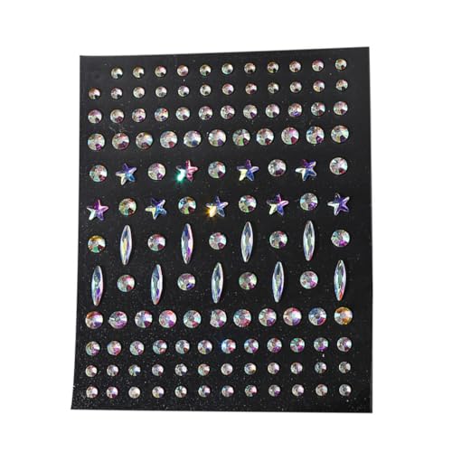 LIXSAZSE Auge Körper Gesicht Juwelen Strass Aufkleber Form Stirn Temporäre Make up DIY Kunst Dekorationen Kostüm Hochzeit Party, Geben Sie 5 ein von LIXSAZSE