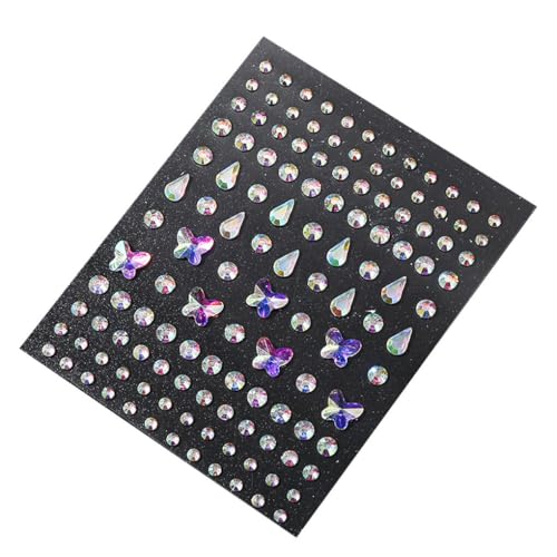 LIXSAZSE Auge Körper Gesicht Juwelen Strass Aufkleber Form Stirn Temporäre Make up DIY Kunst Dekorationen Kostüm Hochzeit Party, Typ 2 von LIXSAZSE