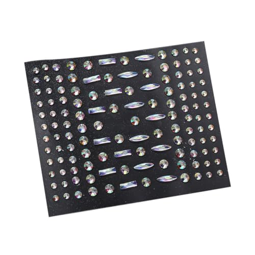 LIXSAZSE Auge Körper Gesicht Juwelen Strass Aufkleber Form Stirn Temporäre Make up DIY Kunst Dekorationen Kostüm Hochzeit Party, Typ 4 von LIXSAZSE