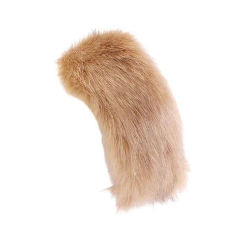 LIXSAZSE Bleiben Sie modisch und warm. Leichtes Kunstfell Stirnband für Damen. Atmungsaktives Kunstfell Stirnband, khaki von LIXSAZSE