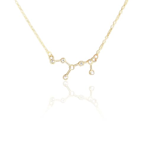 LIXSAZSE Classic Ins Zwölf Sternzeichen Freundschaftskette Strass DIY Chic Exquisite Charm Anhänger für Liebhaber Festival Geschenke, Jungfrau Gold LIXSAZSE Classic Ins Zwölf Sternzeichen Freundschaftskette Strass DIY Chic Exquisite Charm Anhänger für Liebhaber Festival Geschenke, Jungfrau Gold von LIXSAZSE