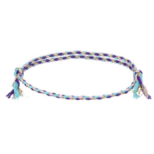 LIXSAZSE Geflochtenes Armband Gestrickter verstellbarer mehrfarbiger ästhetischer Schmuck Komfortable handgefertigte gehäkelte Strandaccessoires, Geben Sie 16 ein von LIXSAZSE