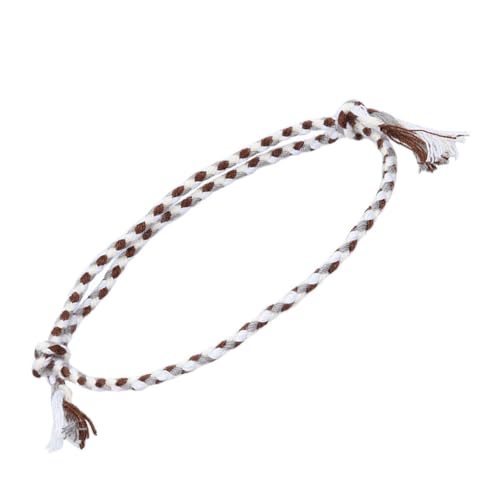LIXSAZSE Geflochtenes Armband Gestrickter verstellbarer mehrfarbiger ästhetischer Schmuck Komfortable handgefertigte gehäkelte Strandaccessoires, Geben Sie 18 ein von LIXSAZSE
