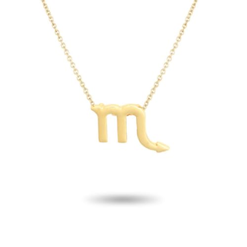 LIXSAZSE Ins Zwölf Sternzeichen Retro Freundschaftskette Ins Einzigartiger Schmuck Kettencharme Chic Persönlichkeit Rostschutz Anhänger, Skorpion-Gold von LIXSAZSE