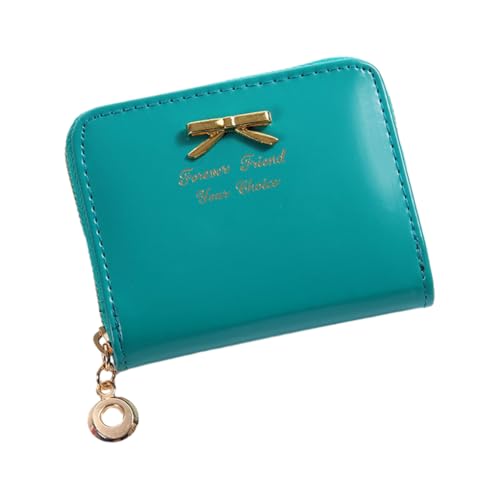 LIXSAZSE Stilvolle Geldbörse mit Kartenhalter, Münzen und kleinen Gegenständen. Kleine stilvolle Geldbörse, Kartenhalter, kleine Geldbörsen, Grün von LIXSAZSE