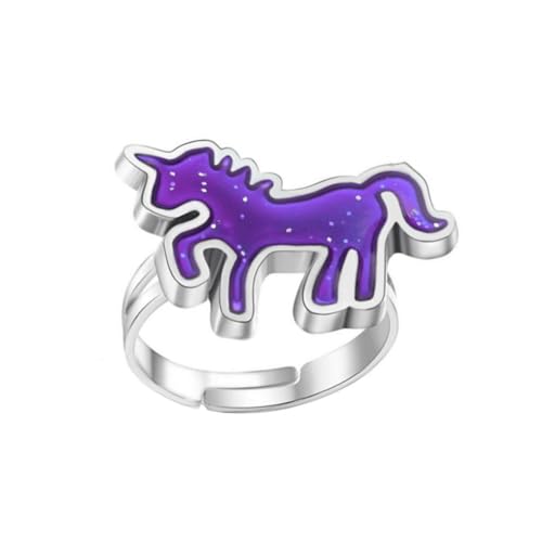 LIXSAZSE Stimmungsring Veränderbare Farbe Verstellbar Tierfinger Zubehör Thermochrome Taschenfüller Mehrere Formen Männer Kinder von LIXSAZSE