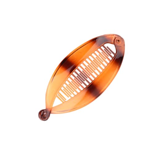 LIXSAZSE Vertikaler Clip – einzigartiges und vielseitiges Haar Accessoire für einen Look mit bevorzugten Materialien, langlebig und exquisit, Gelber Schildkrötenpanzer, mittlere Größe: 11.5 cm von LIXSAZSE