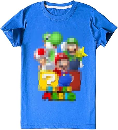 Kinder T-Shirt Kurzarm für Jungen Sommer schöne Anime T-Shirt sehr atmungsaktiv (08,120) von LIYIMING