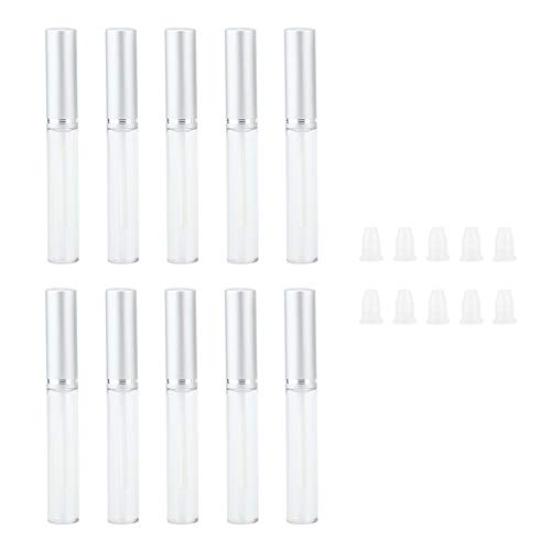 10 Stück 5 ml transparenter Kunststoff, leerer Eyeliner-Schlauch, Wimpernverlängerungs-Flüssigkeits-Aufbewahrungsbehälter, Make-up-Werkzeug für Augenbrauenwachstum, Serum, von LIYJTK