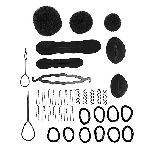 12Pcs DIY Women Hair Accessories Braid Girls Hairstyle Maker Tool Hairpin Holding Magic Braiding Twist Curler Kit Pull Needle Styling Set Twisting Hairdresser Salon von LIYJTK
