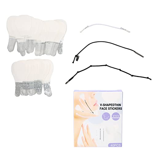 40 Teile/schachtel V-Linie Facelift Tape Aufkleber Lifting Schwellungen Reduzierung Straffende Formung Für Gesicht Hals Kinn von LIYJTK