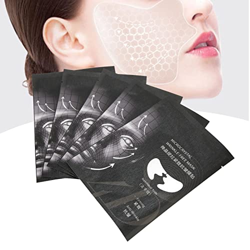 5 Paar Mikrokristallines Hyaluronsäure-Lifting-Dekret-Pflaster, Beauty Face Nutrition Faltenentfernung Lift-Aufkleber, Instant Beauty Nasolabialfalten Anti-Falten-Maske Anti-Aging-Aufkleber Gesicht von LIYJTK