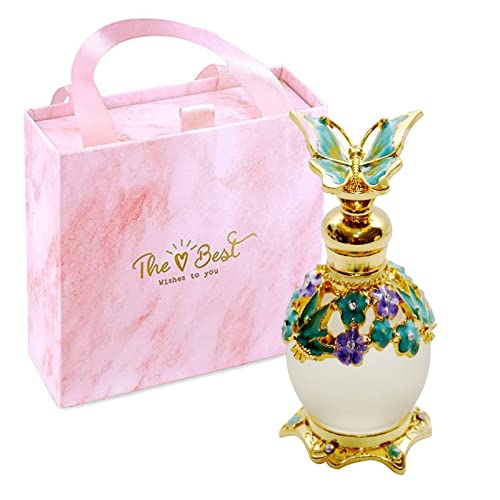 LIYJTK Arabische Parfums für Frauen Muslimisches Eau de Parfum Toilette Halal Dubai Retro Damendüfte Konzentriertes Langanhaltendes Parfüm Öle Blumenparfums Arabes De Mujer für Frauen 0.8oz von LIYJTK