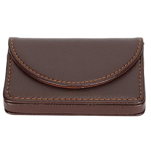 LIYJTK Business Card Halter ORGANISATER Edelstahl PU-Leder-Fall Reise (033#) von LIYJTK