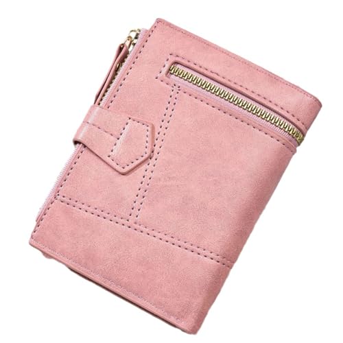 LIYJTK Frauen Brieftasche PU Leder kleine Mehrere Karten Münze Geldbeutel täglich Leben (Rosa) von LIYJTK