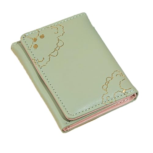 LIYJTK Frauen Münze Geldbörse modische multifunktionale Tri -Falte -Brieftasche für tägliche Reise (Hellgrün) von LIYJTK