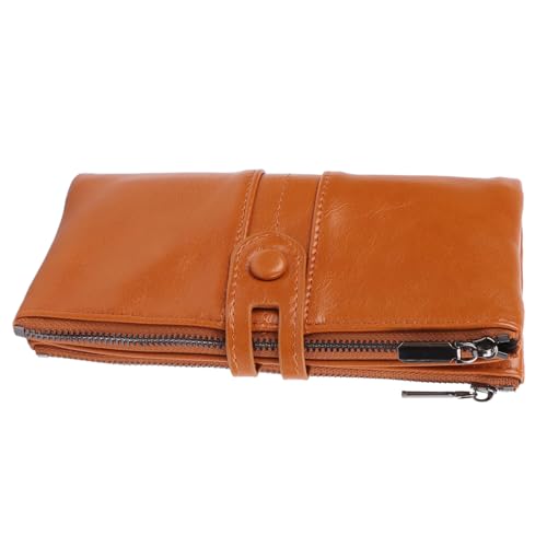 LIYJTK Frauen RFID blockieren große Kapazität Reißverschluss Verschluss Lady Wallet Retro Style von LIYJTK