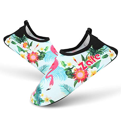 LIYJTK Kinder Wasserschuh Anti-Schlupf-Schwimmsocken Süßes Muster Flexible bequemer Strand River Spielen (32-33) von LIYJTK