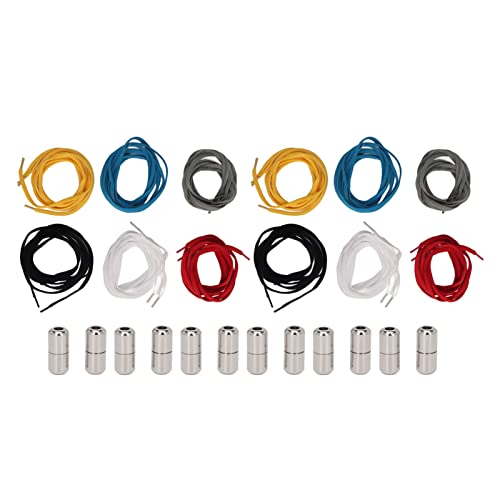 LIYJTK Lazy Elastic Bunfle Shoelaces Legierung Schnalle für lässige Sportschuhe Kinder 12pcs von LIYJTK
