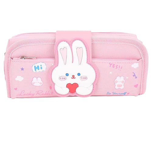 LIYJTK Leinwand Bleistift mit großer Kapazität tragbarer Abnehmbarer Bleistiftbeutel für das Schulbüro von LIYJTK