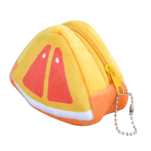 Süße Plüschfruchtmünzen Brieftasche TRAGBLE MINI Wechselgeldbetrieb Kinder Outdoor Shopping von LIYJTK